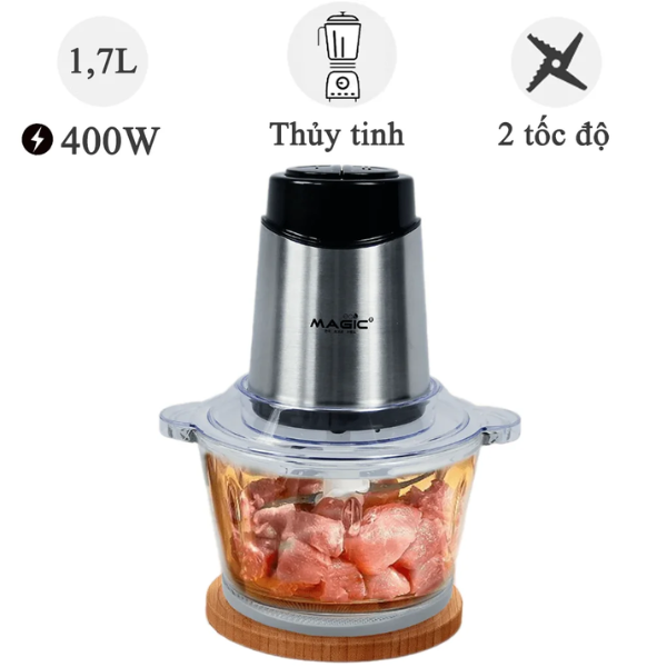 Máy xay sinh tố Magic AC-15 300W – Cối 2L, lưỡi dao kép 4 lưỡi, xay đa năng